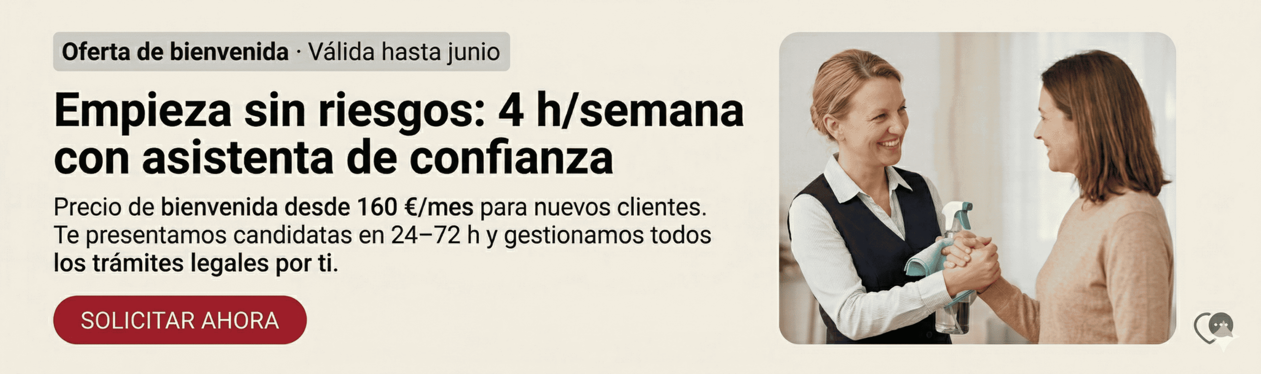 Oferta bienvenida ser hogar system retiro - Asistenta de hogar